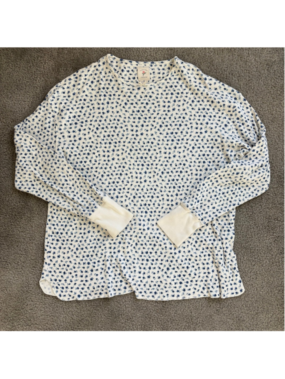 VGUC VTG Victorias Secret Country Floral Thermal 100% Cotton PJs | Sz Med - Picture 2 of 15
